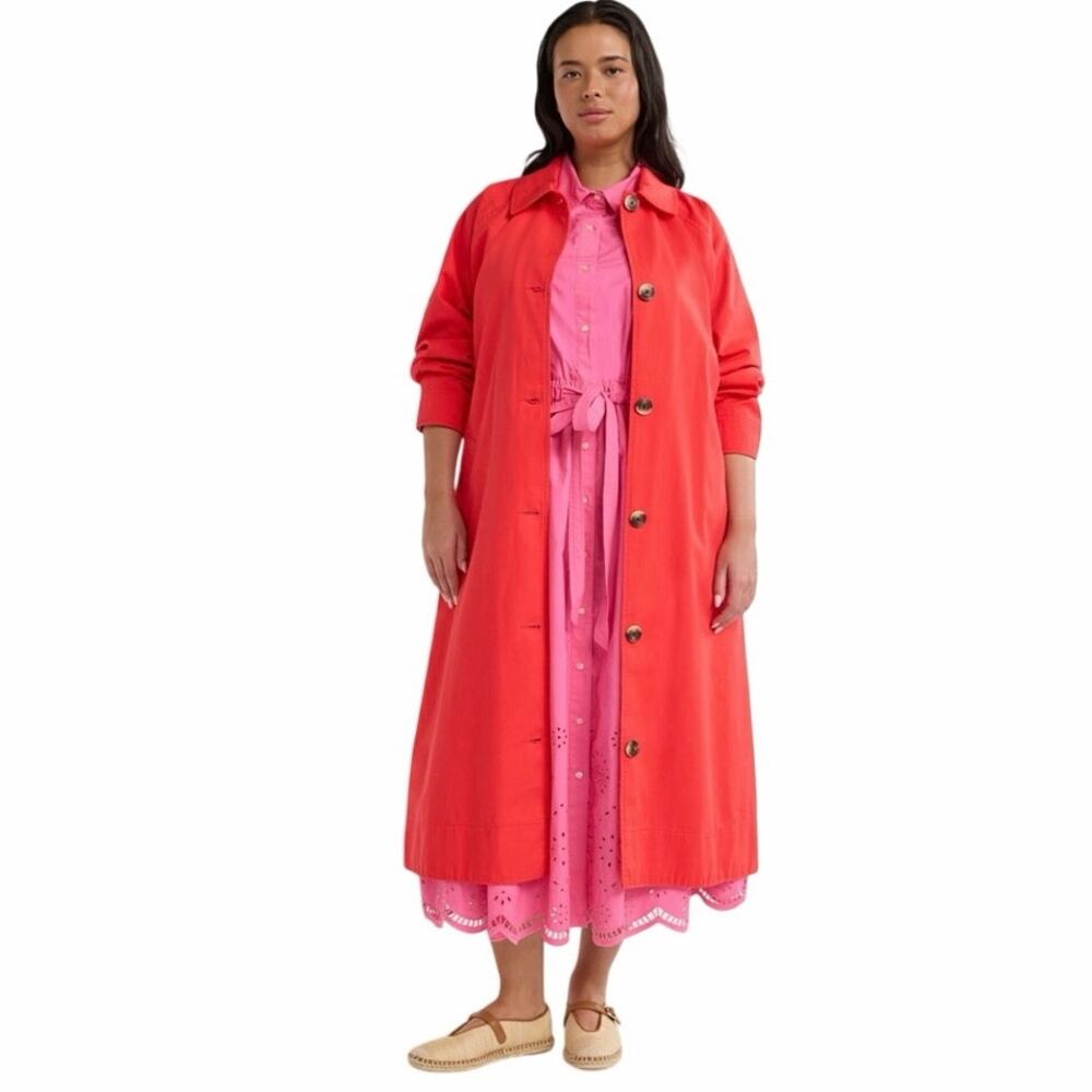 Free Assembly 2X Cotton Trench Coat Jacket